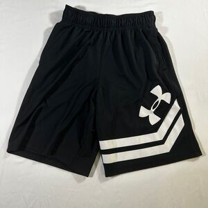 Under Armour Heatgear loose men’s black white basketball shorts size S